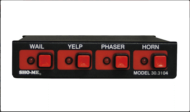 Able 2 Sho-Me Four-Function Dash-Mount Siren Model 30.3104