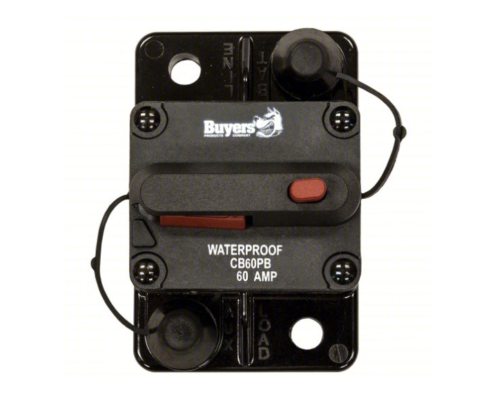 60 amp circuit breaker w/manual push to trip reset Part # (CB60PB)
