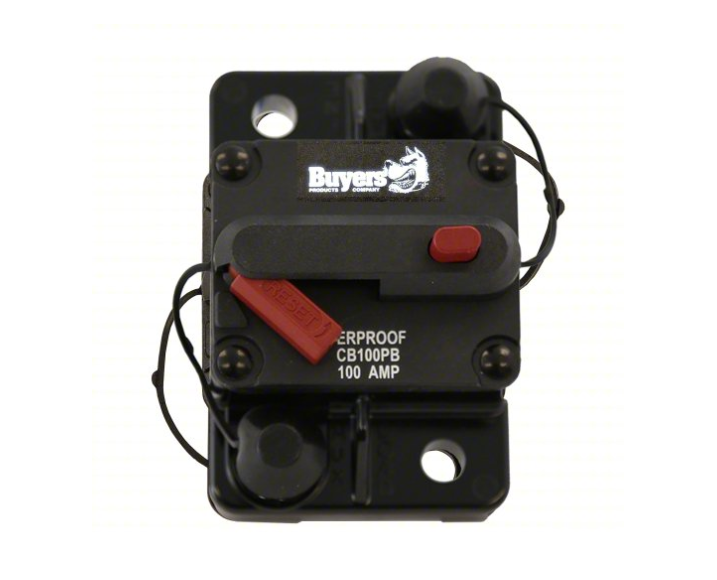 100 amp circuit breaker w/manual push to trip reset Part # (CB100PB)