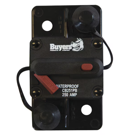 250 amp circuit breaker w/manual push to trip reset Part # (CB250PB)