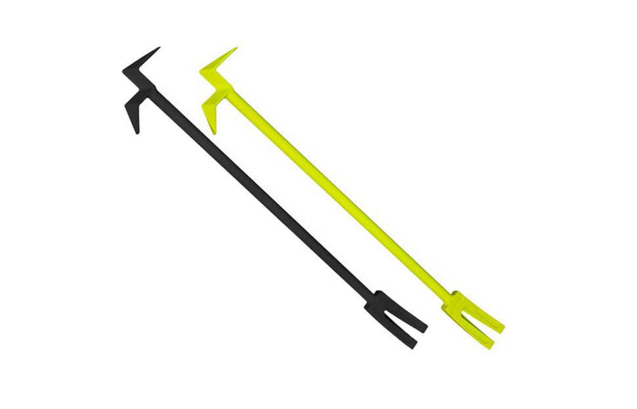 LeatherHead Black Powder Coat with NY Hook and Halligan Fork