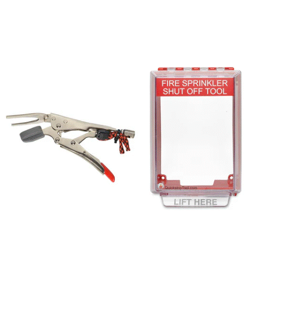 Quickstop Commercial Fire Sprinkler Tool + Wall Mount Case
