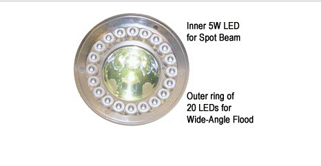 Able 2 - 09.34LED - LED Rechargeable Flood Light with AC Charger