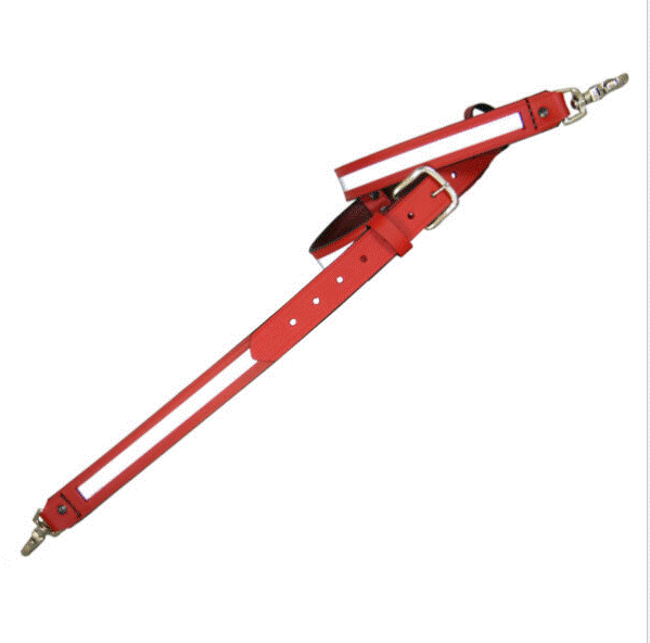 Boston Leather 6543 – 1.25″ Radio Strap with 2 Mic Cord Keepers and Anti-Sway