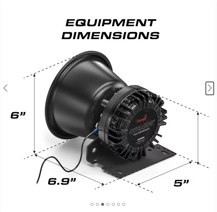 Feniex Sirens S-1025 Cyclops 100W