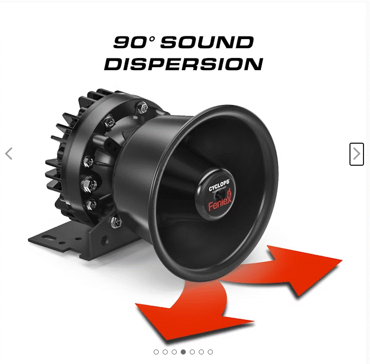 Feniex Sirens S-1025 Cyclops 100W