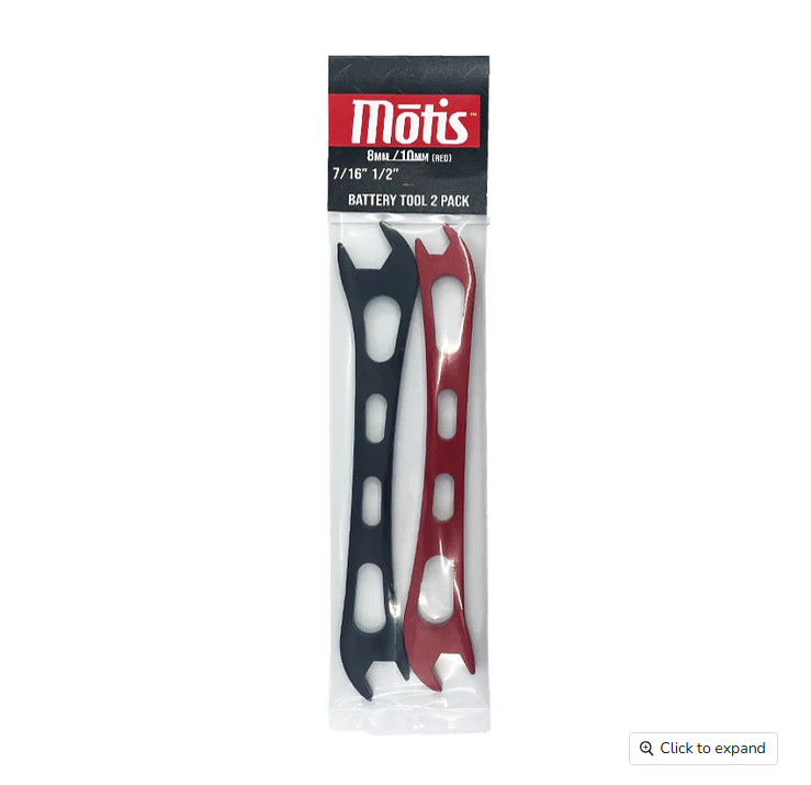Motis Battery Terminal Combo Wrench 2 Pack (Metric + Imperial)