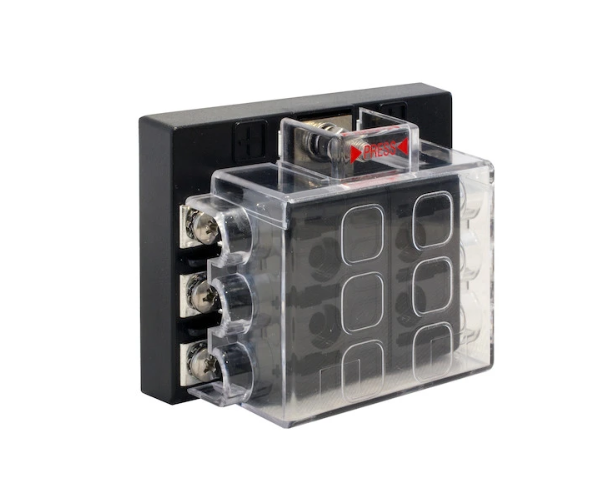6 Way Fuse Box With Cover Part # (5601006)