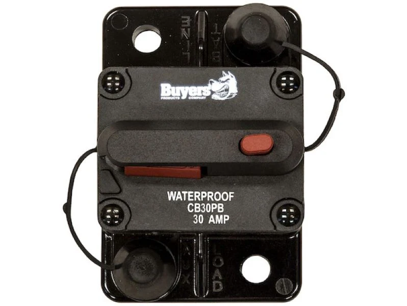 30 amp circuit breaker w/manual push to trip reset Part # (CB30PB)