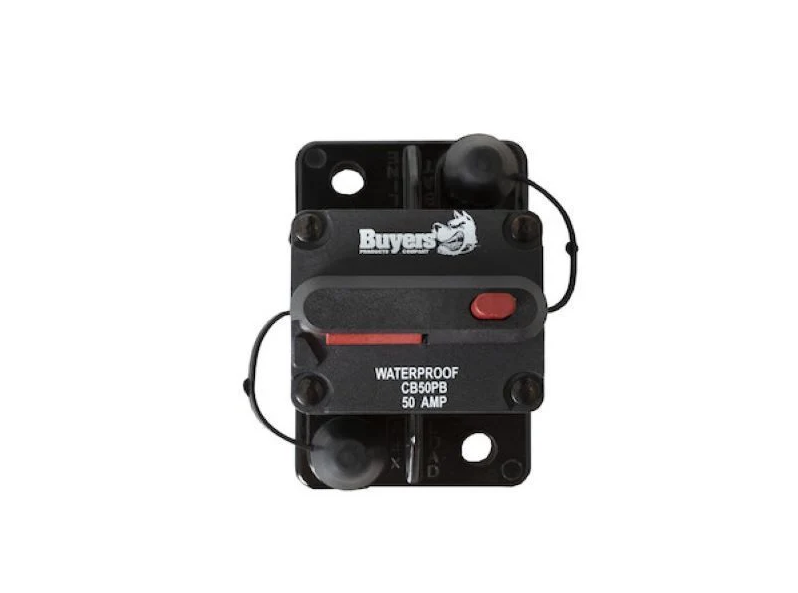 50 amp circuit breaker w/manual push to trip reset Part # (CB50PB)