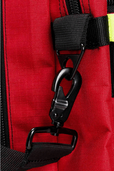 Line2 54650 Firefighter helmet and turnout gear bag with reflective trim/maltese cross ripstop water resistant outer fabric